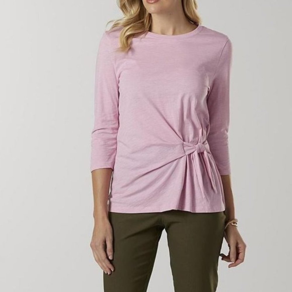 NWT Basic Editions Side Tie Top